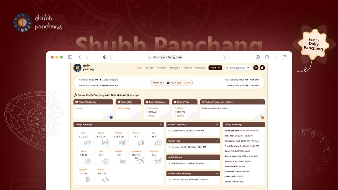 Featured image for Why ShubhPanchang.com is Best for Daily Muhurat